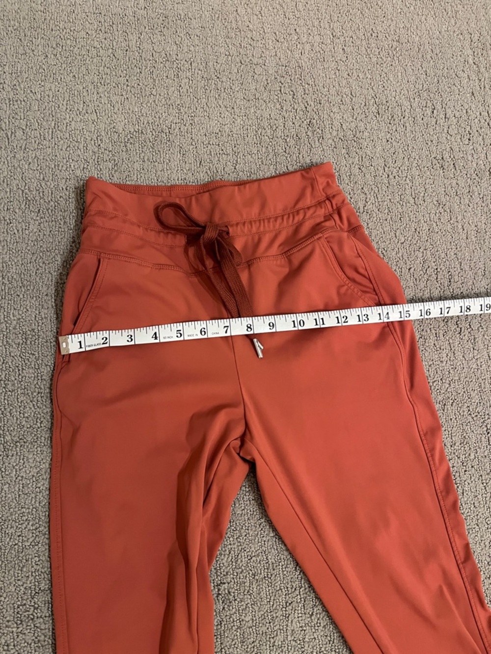 🩷 Cloudful Air High Waisted Drawstring Side Pocket Plain Full Length Joggers - Picture 6 of 7